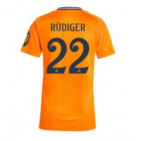 Camiseta Real Madrid Antonio Rudiger #22 Visitante Equipación para mujer 2024-25 manga corta